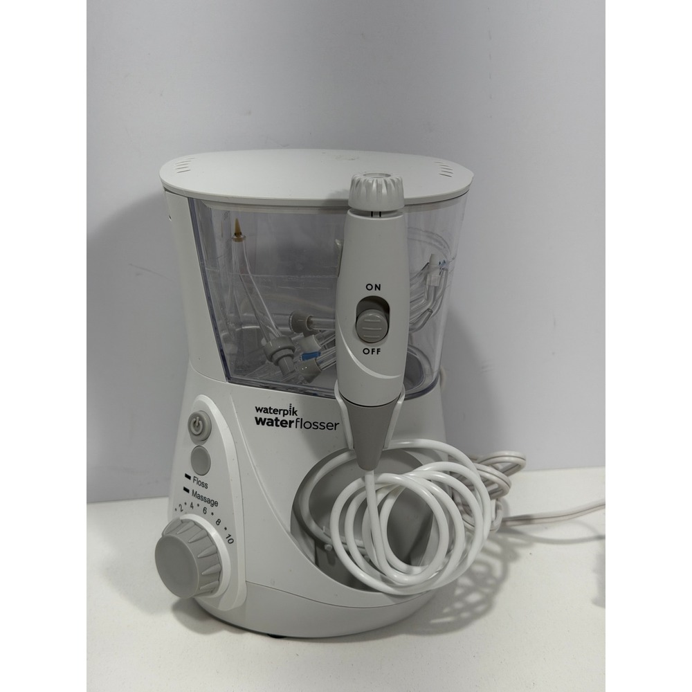Waterpik Aquarius Water Flosser WP-660C White Oral Irrigator with 7 Tips